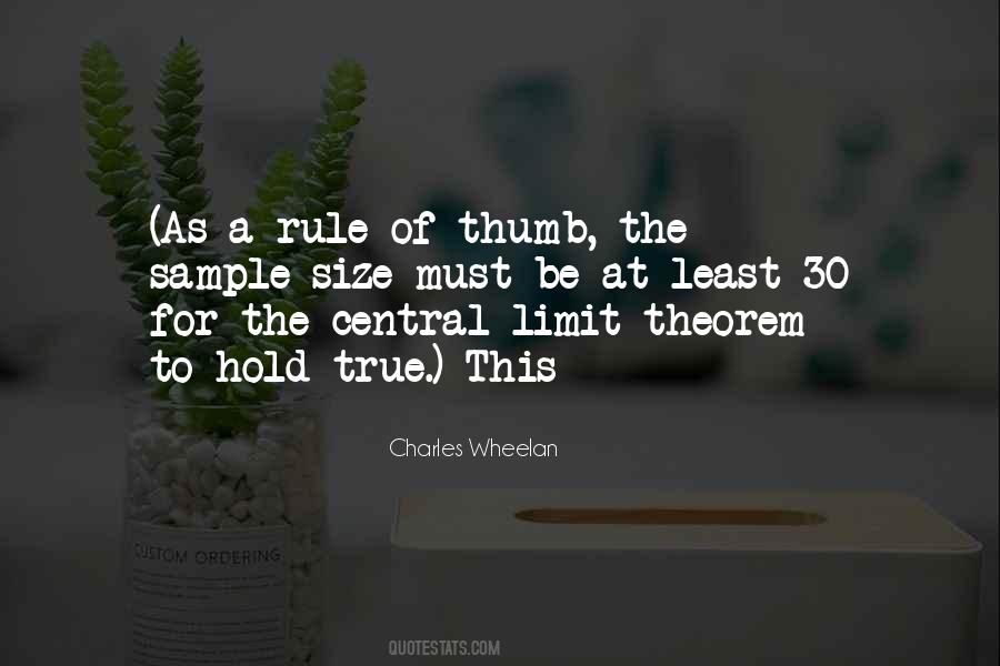 Thumb Rule Quotes #700927