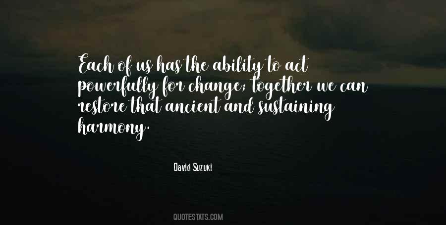 Quotes About David Suzuki #779942