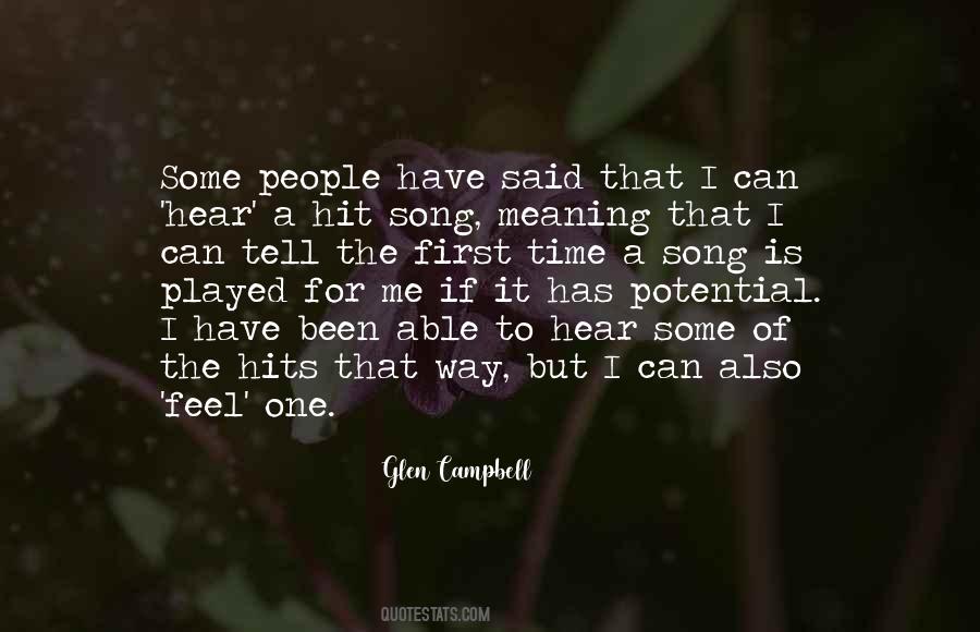 Quotes About Glen Campbell #1357910