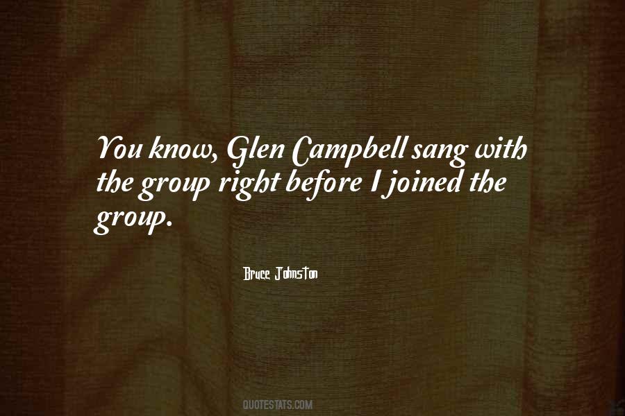 Quotes About Glen Campbell #1435502