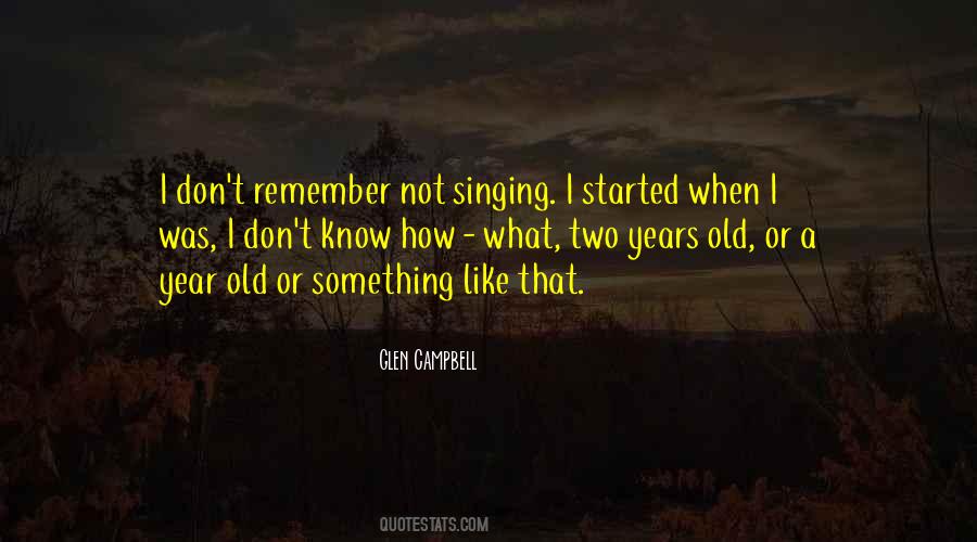 Quotes About Glen Campbell #83593