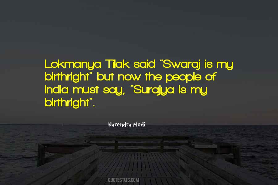 Tilak Quotes #1570811