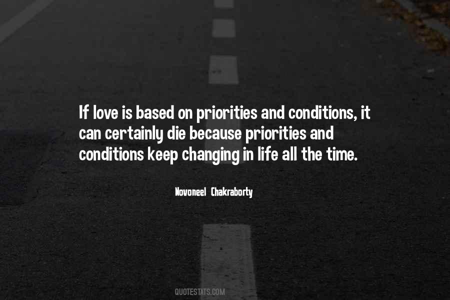 Time Changes Priorities Quotes #923106