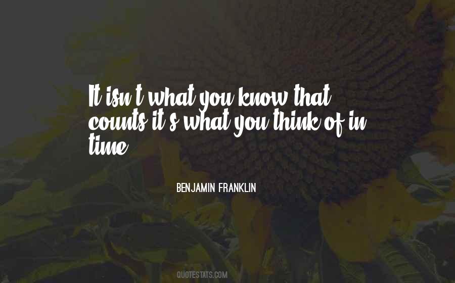 Time Counts Quotes #571628