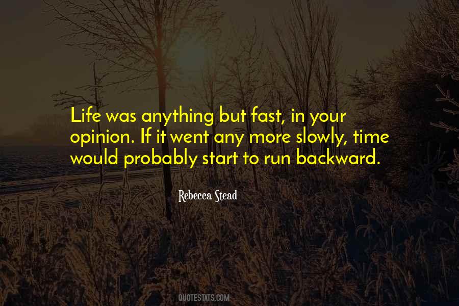 Time Fast Quotes #155236