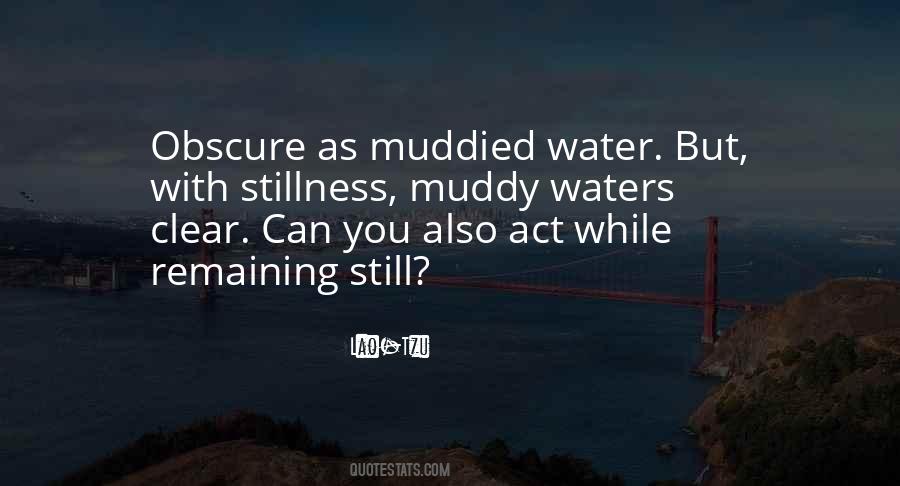 Quotes About Muddy Waters #1065207