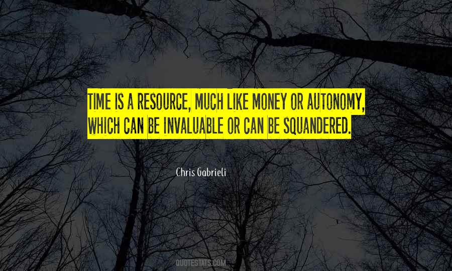 Time Is A Resource Quotes #1030652