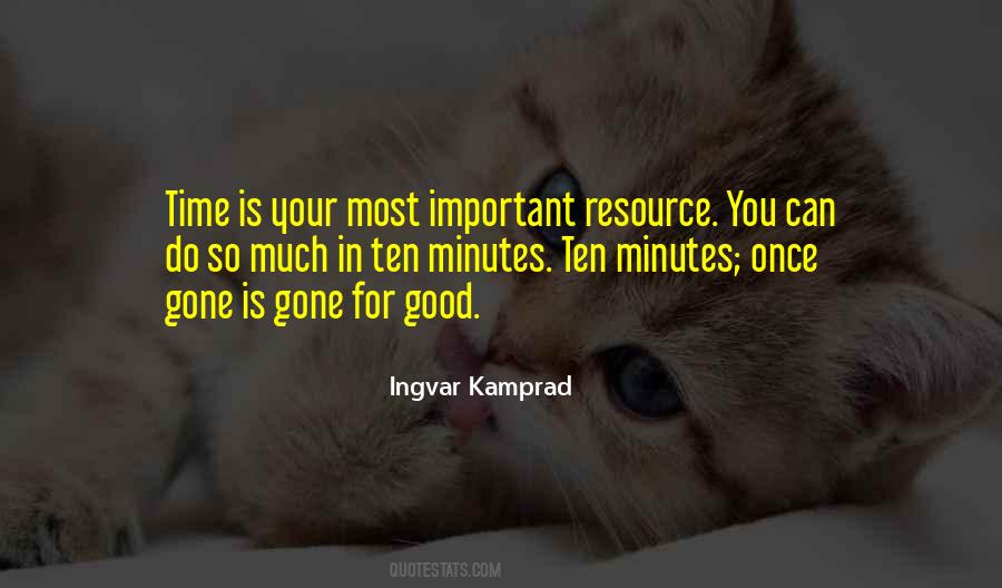 Time Is A Resource Quotes #550434