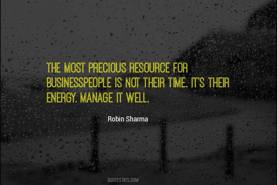 Time Is A Resource Quotes #796960