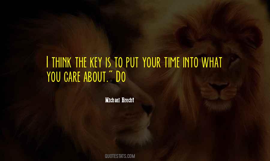 Time Is The Key Quotes #1353720