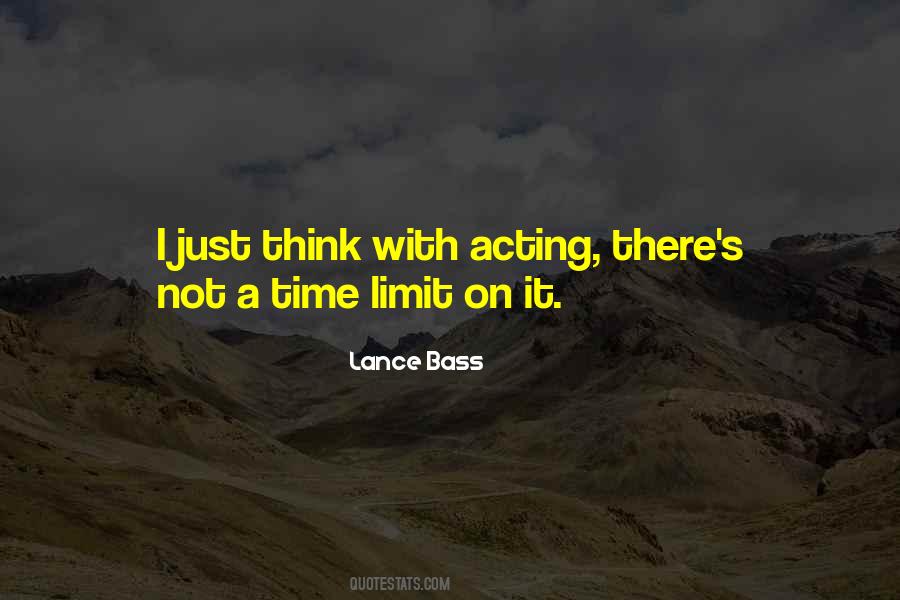 Time Limit Quotes #551477