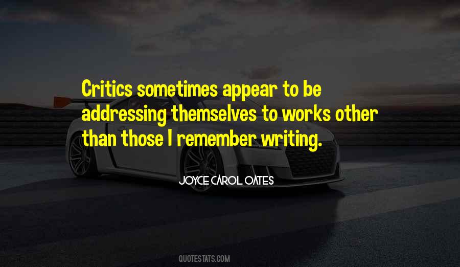 Quotes About Joyce Carol Oates #168038