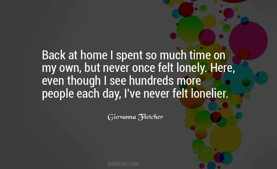 Time Once Gone Never Comes Back Quotes #876946