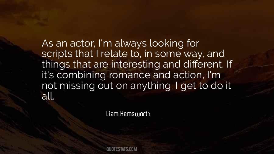 Quotes About Liam Hemsworth #384172