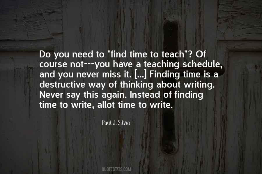 Time Teach Quotes #677212