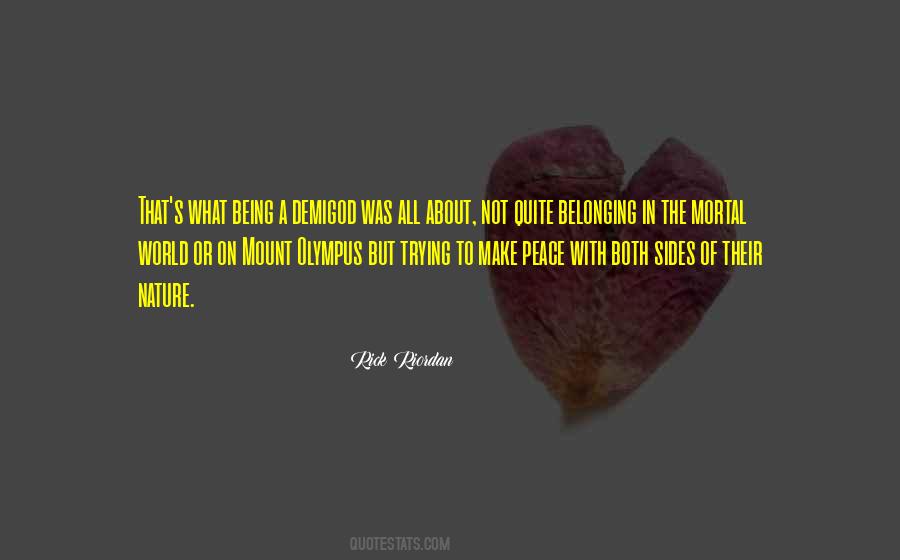 Quotes About Being At Peace With The World #179226