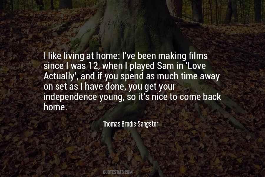 Time To Come Home Quotes #1789296
