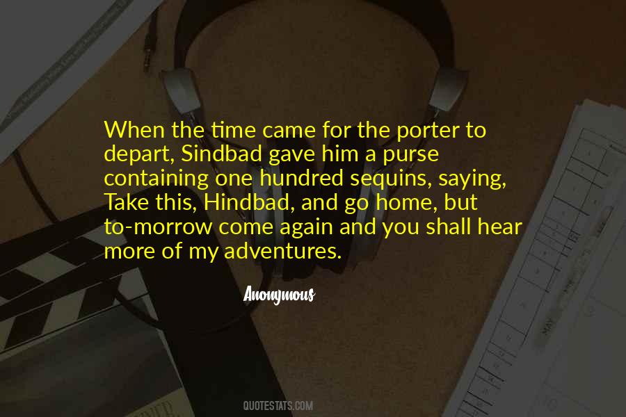 Time To Come Home Quotes #1840469