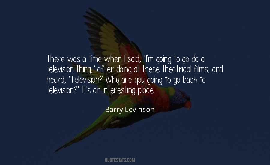 Time To Go Back Quotes #39156