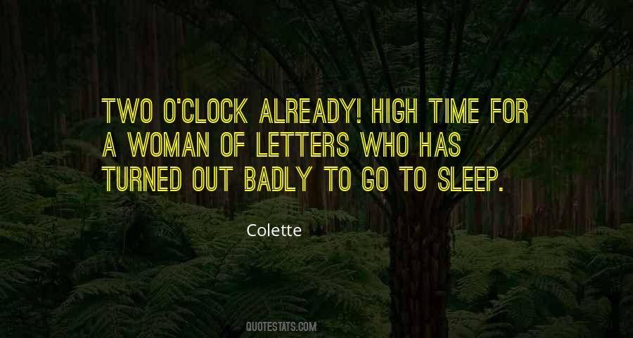 Time To Go To Sleep Quotes #905439