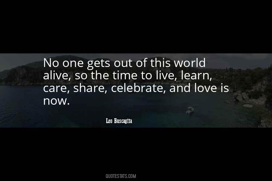 Time To Live Quotes #832355
