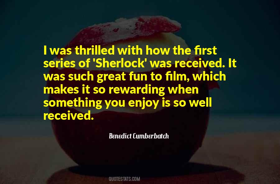 Quotes About Benedict Cumberbatch #469826