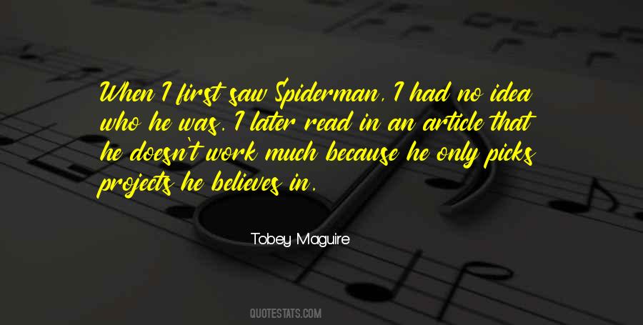 Quotes About Spiderman #1255325