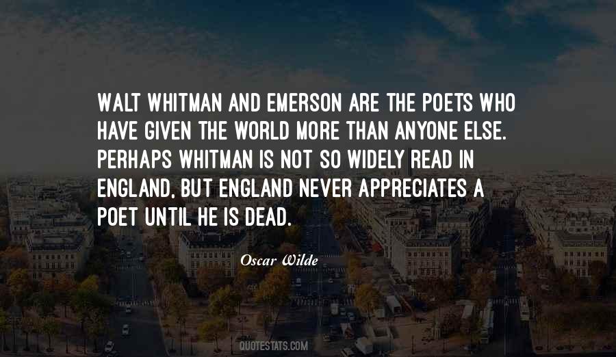 Quotes About Walt Whitman #1115259