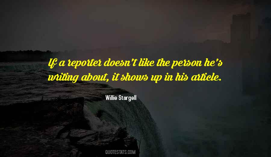 Quotes About Willie Stargell #470751