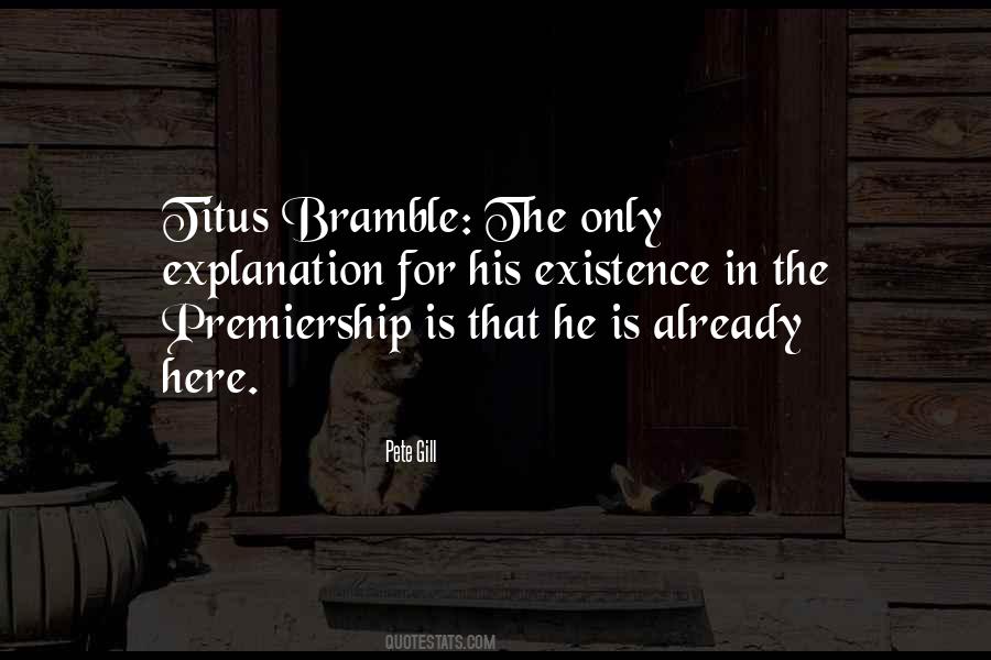 Titus Bramble Quotes #1866476
