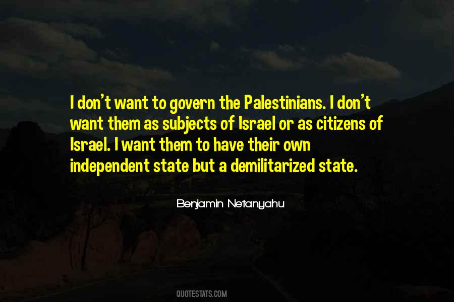 Quotes About Benjamin Netanyahu #45372