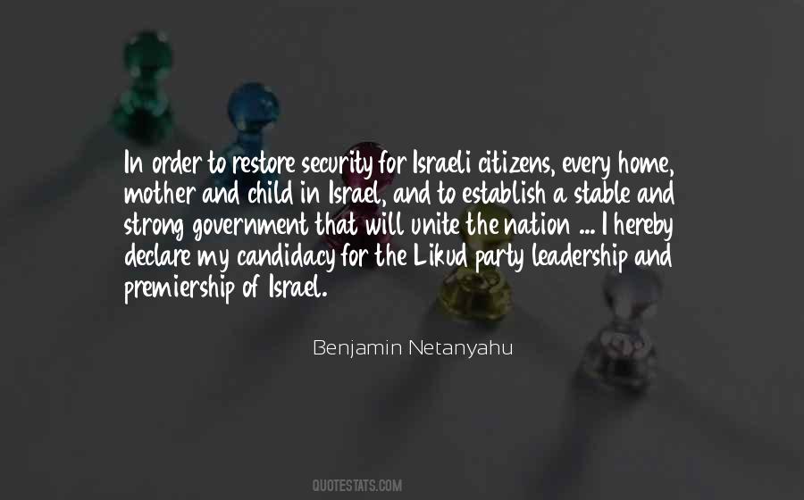 Quotes About Benjamin Netanyahu #83891 Quotes About Benjamin Netanyahu #83891
