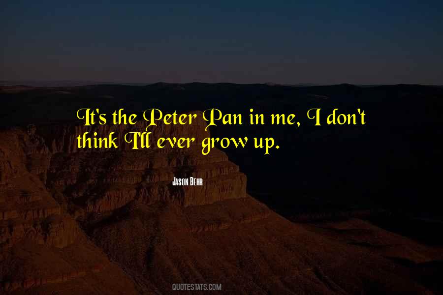 Quotes About Peter Pan #1736803