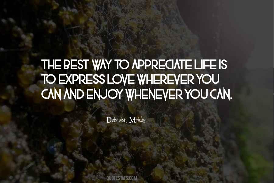 To Appreciate Life Quotes #838087