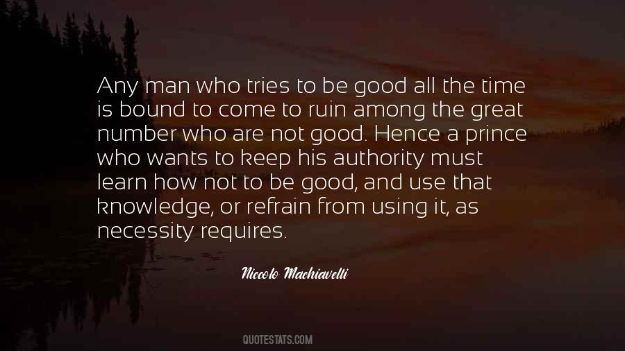 To Be A Good Man Quotes #47154