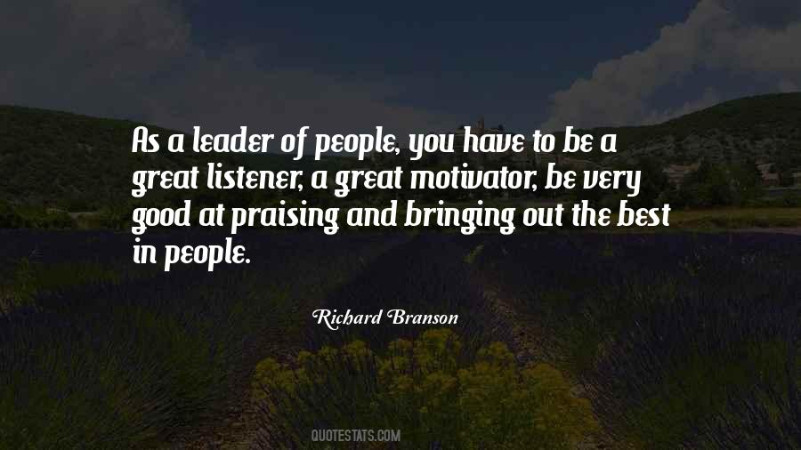 To Be A Great Leader Quotes #840505