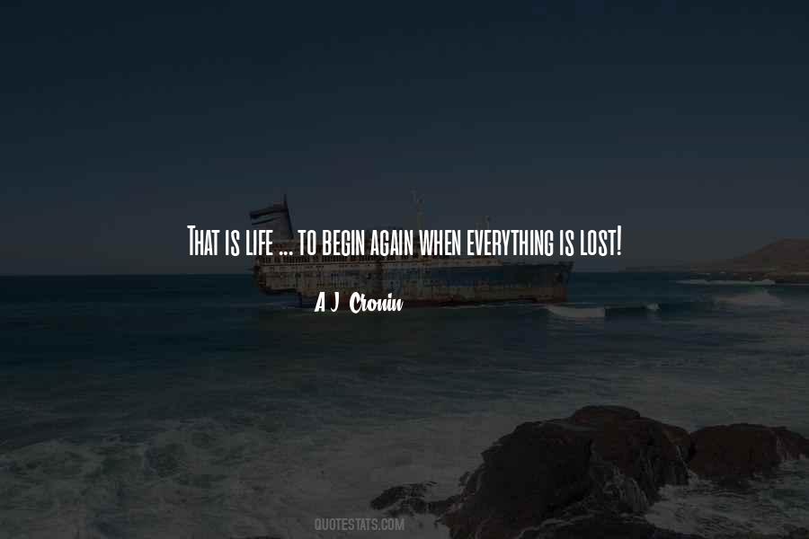 To Begin Again Quotes #388167