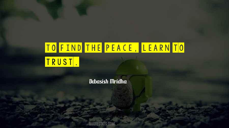 To Find Peace Quotes #134761