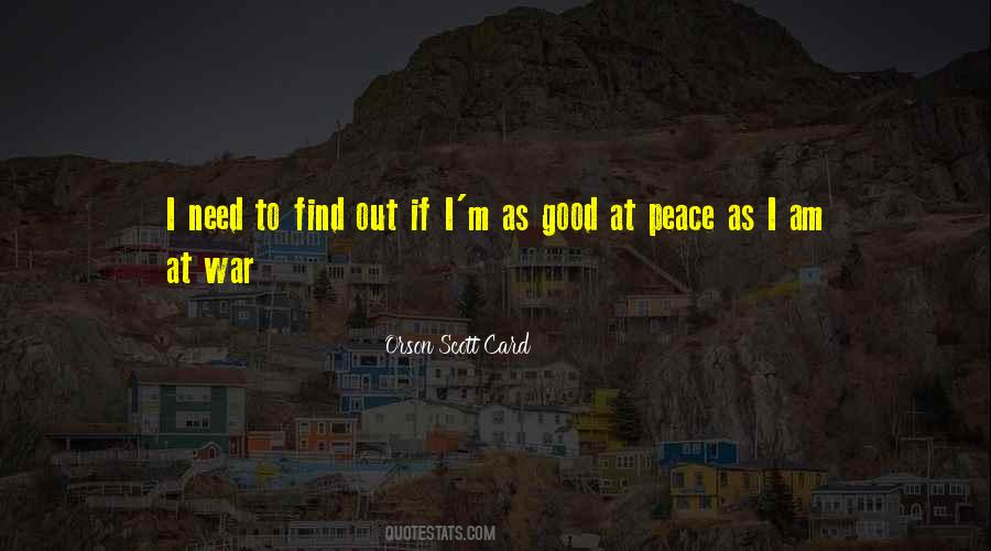 To Find Peace Quotes #152473