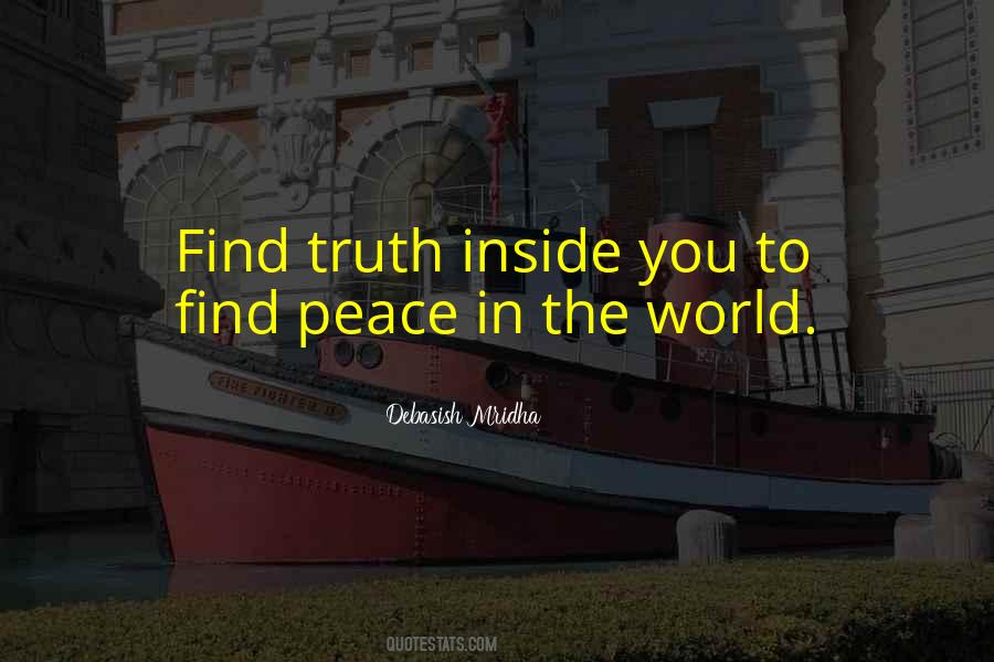 To Find Peace Quotes #968953