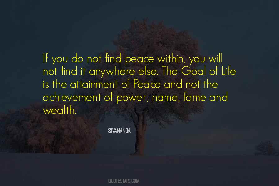 To Find Peace Within Yourself Quotes #83624