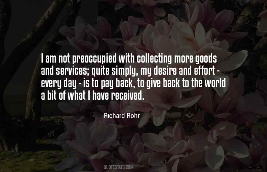 To Give Back Quotes #1506553