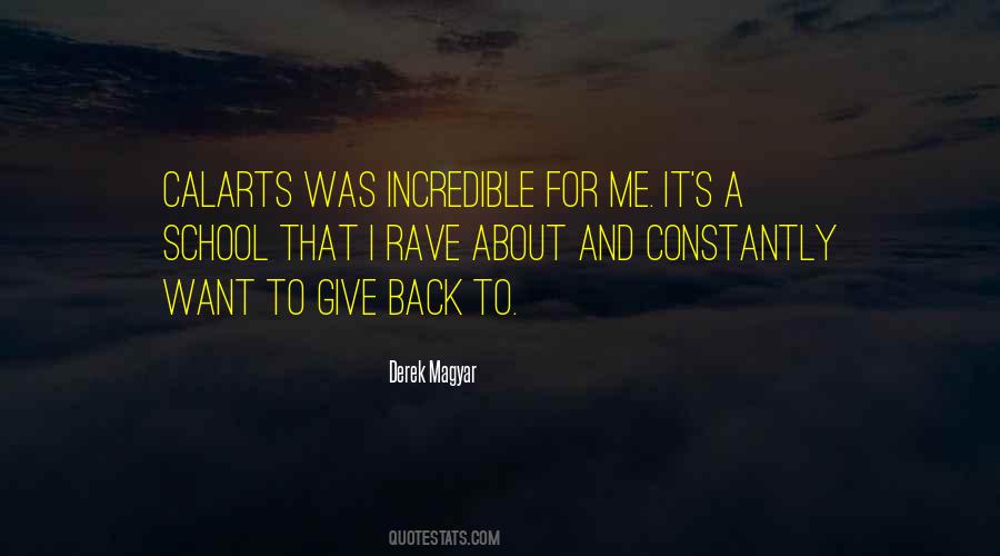 To Give Back Quotes #1691158
