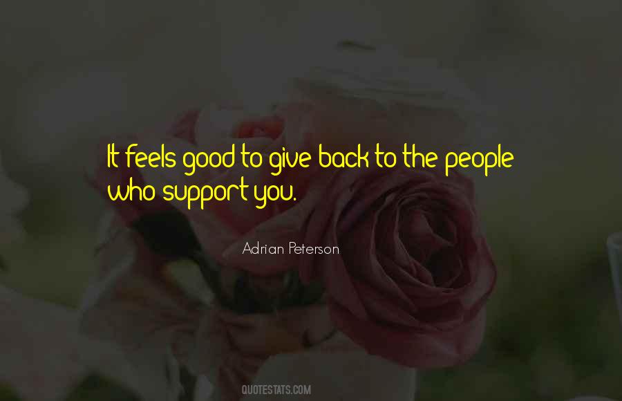 To Give Back Quotes #1718480