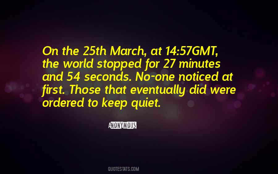 To Keep Quiet Quotes #1134382