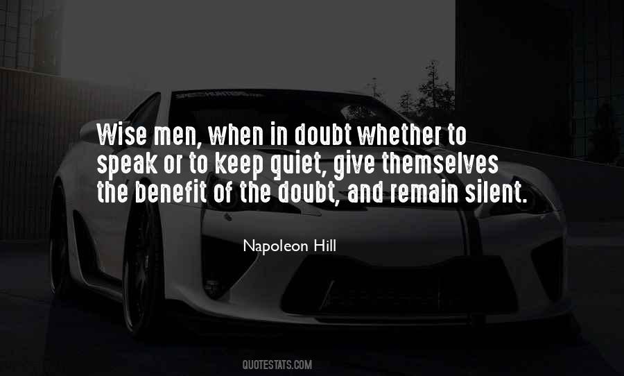 To Keep Quiet Quotes #266737