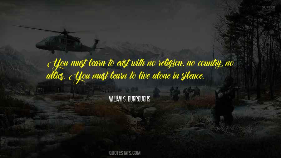 To Live Alone Quotes #1761740