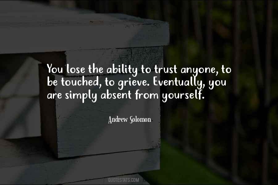 To Lose Trust Quotes #885104