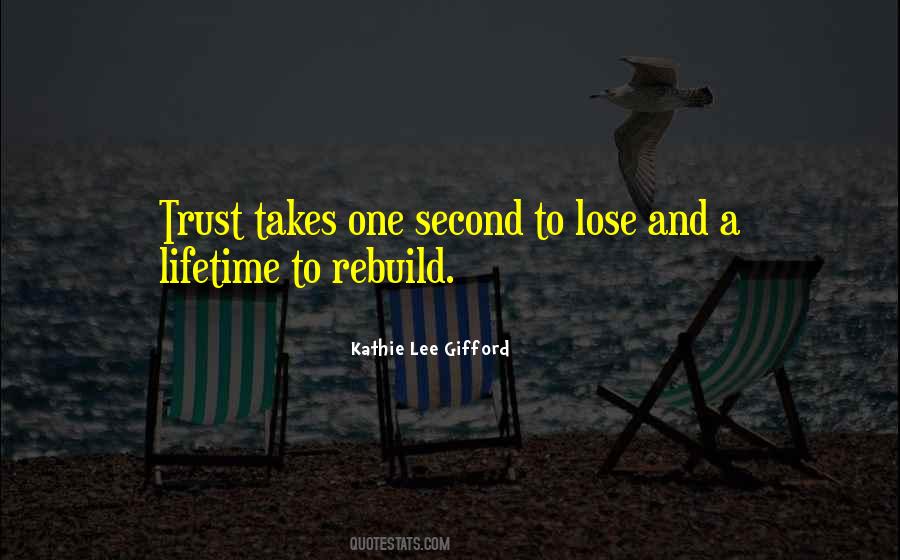 To Lose Trust Quotes #997503