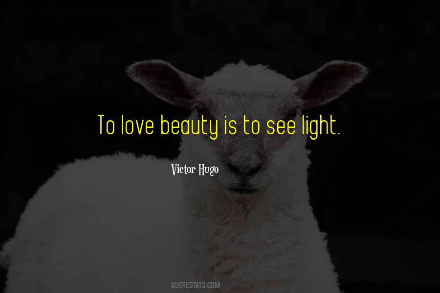 To Love Beauty Is To See Light Quotes #291626